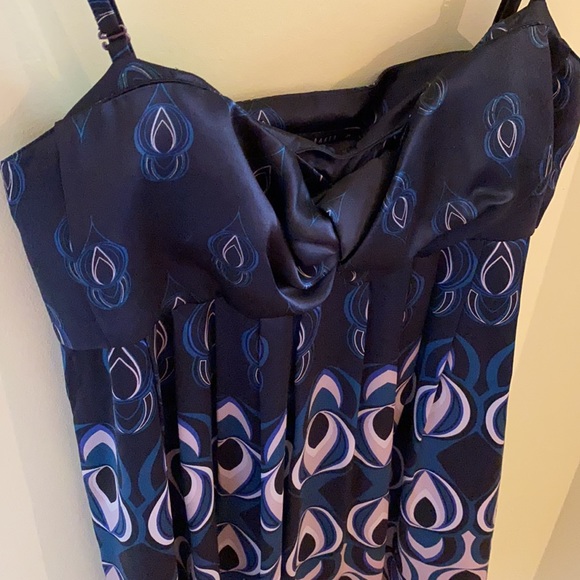 Ted Baker Graphic Silk Spaghetti Strap Dress - Picture 3 of 16